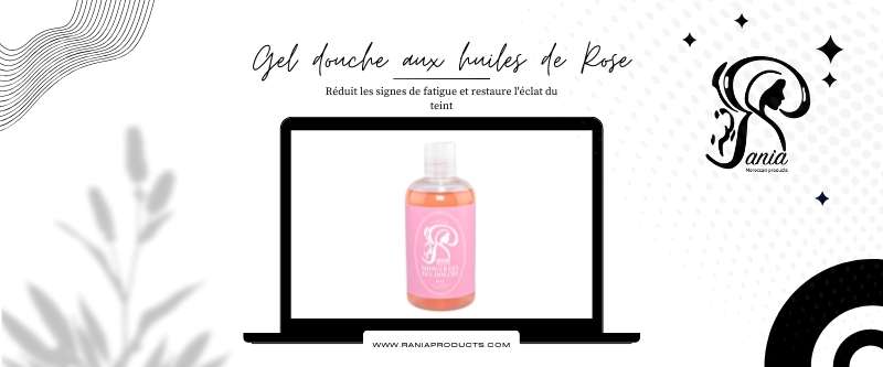 Gel douche à l'huile de Rose