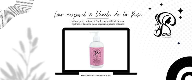 lait corporel aux huiles de Rose