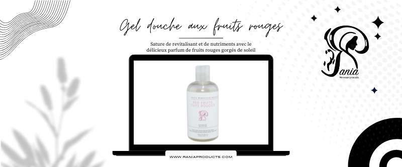 Gel douche aux fruits rouges